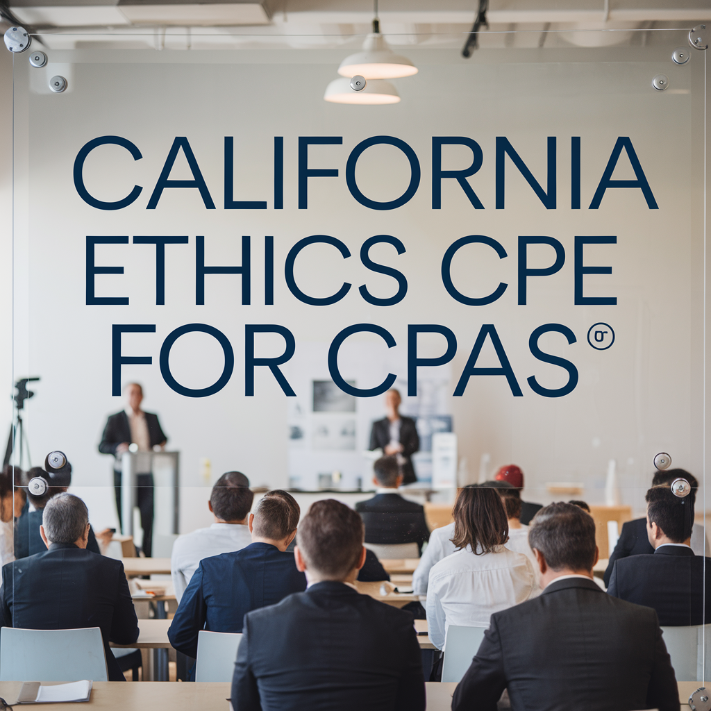 California Ethics Continuing Professional Education (CPE) courses for CA CPAs