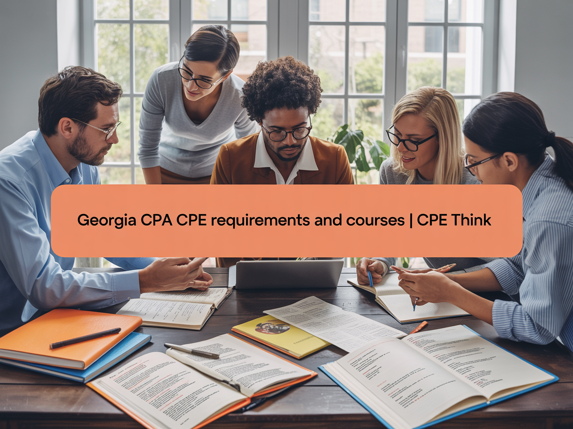 CPE courses and requirements for Georgia CPAs from CPE Think.